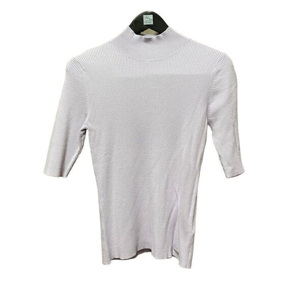 🌟NEW🌟Calvin Klein Light Purple Short Sleeve Stretchy Top - Picture 1 of 3